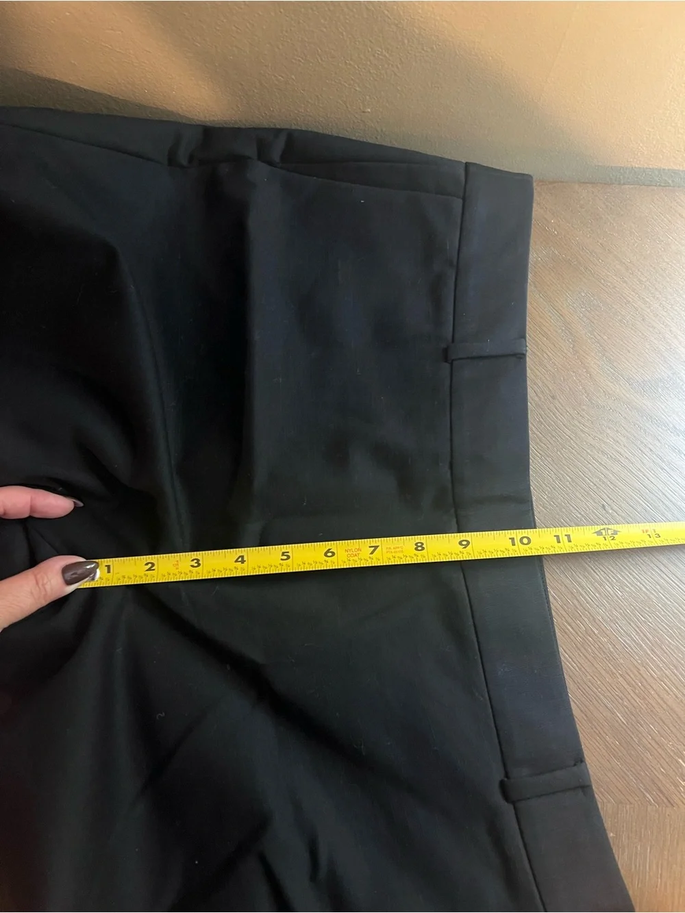 Kate Spade Black High-Waisted Straight-Leg Pants Sz 12